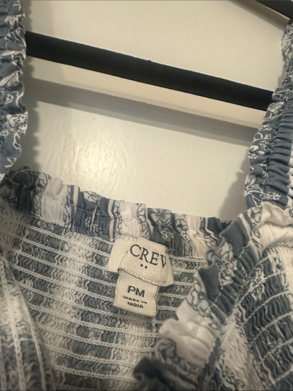 J. Crew Blue & White Striped Smocked Tiered Maxi Dress - Picture 3 of 5
